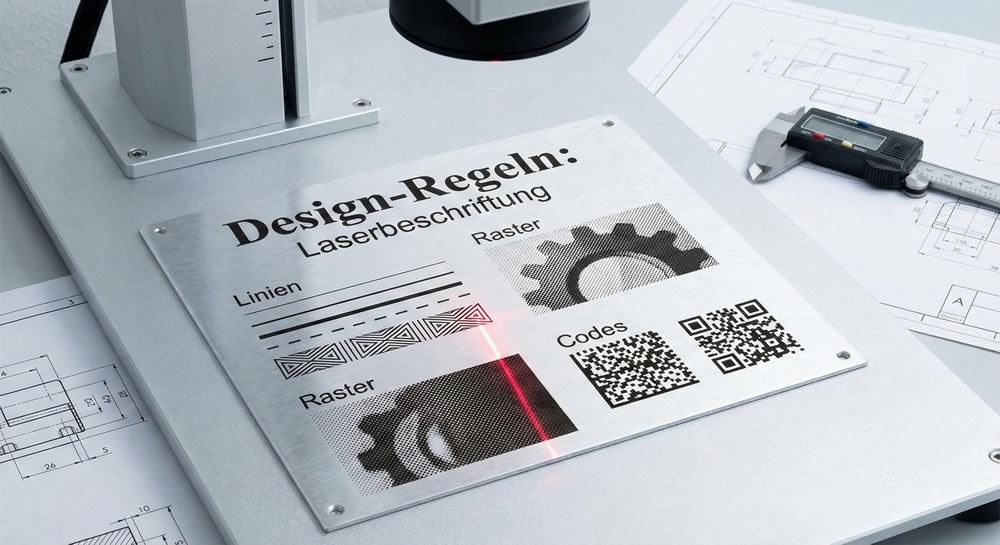 Design-Regeln für Laserbeschriftung: Schrift, Linien, Raster, Codes