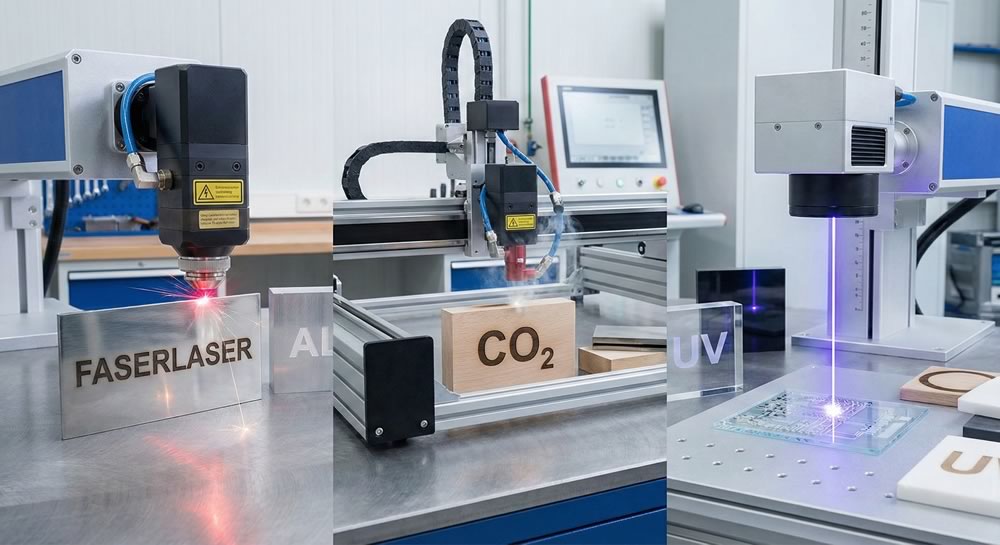 Faserlaser vs CO₂ vs UV: welches Verfahren für Laserbeschriftung?